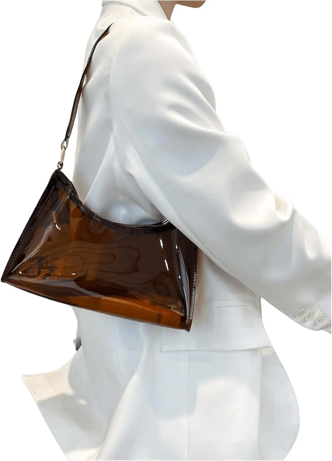 Verdusa Women's Clear Shoulder Bags Purse Transparent Bag