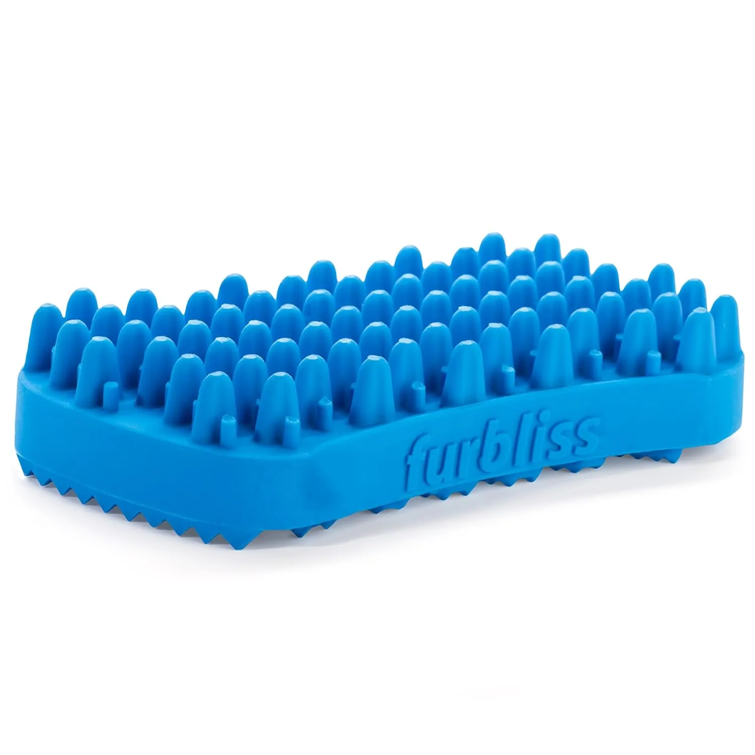 Vetnique Labs Furbliss Dog Brush for Small Dogs, Cats and Pets with Short Hair, Grooming Bathing Massaging Deshedding Multi-Functional Wet or Dry Silicone Brush (Short Hair Brush)