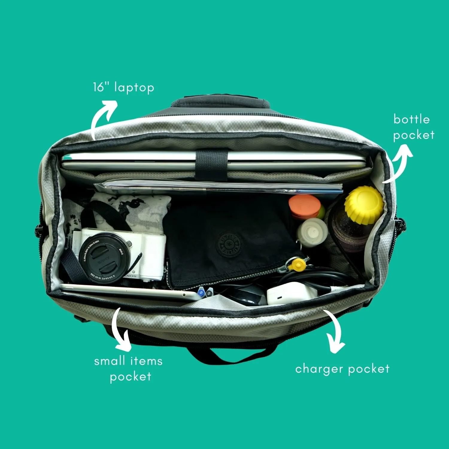 Vincita Big Nash Bike Trunk Bag, Universal Quick-release Fit All Rear Racks With Expandable Panniers And Waterproof Rain Cover, Bicycle Commuter Bag Suitable For Bicycles. (Green, Nash) (B181B-2 0)