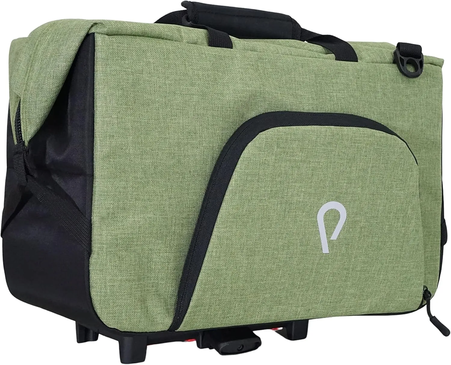 Vincita Big Nash Bike Trunk Bag, Universal Quick-release Fit All Rear Racks With Expandable Panniers And Waterproof Rain Cover, Bicycle Commuter Bag Suitable For Bicycles. (Green, Nash) (B181B-2 0)