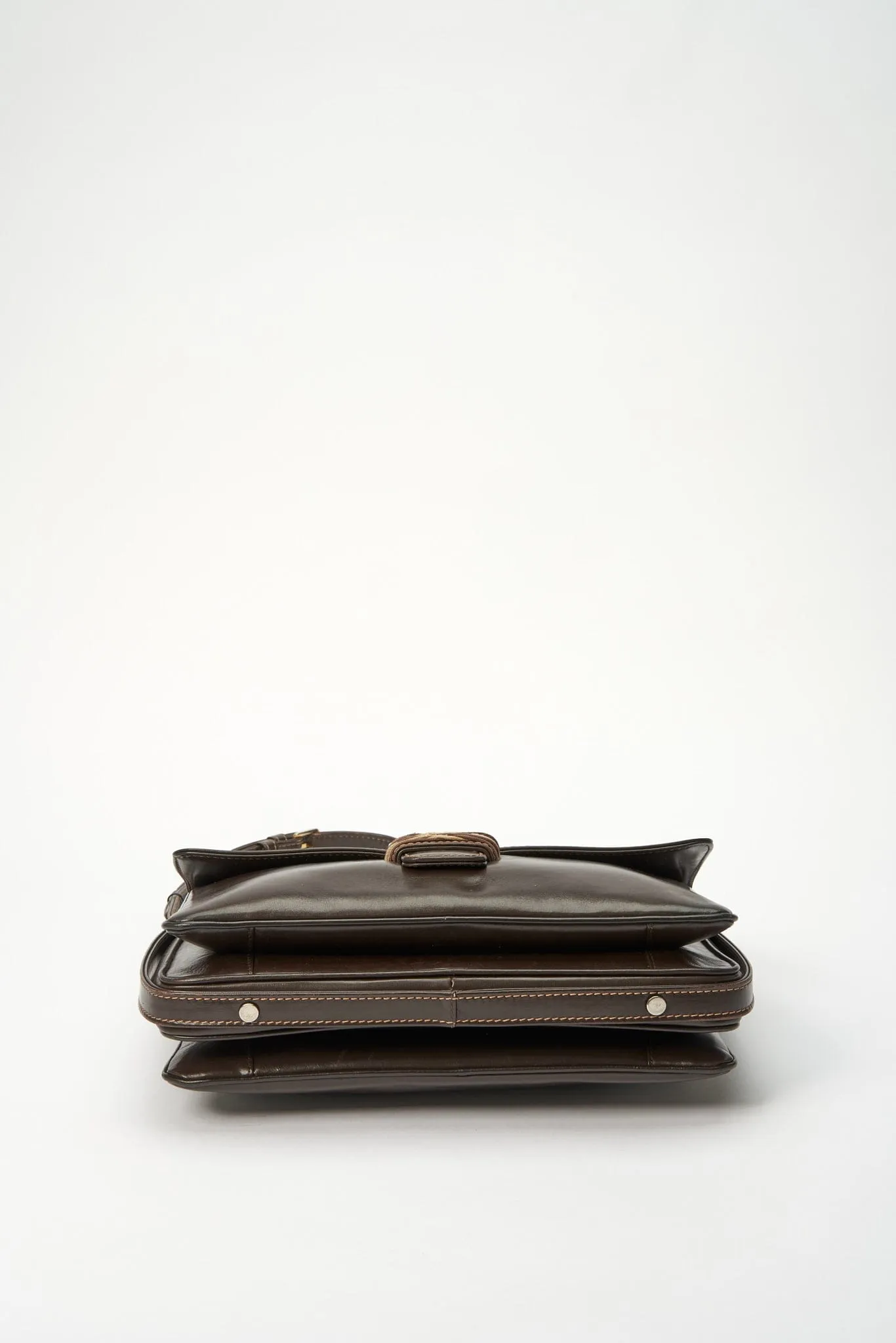 Vintage Loewe Brown Leather Crossbody