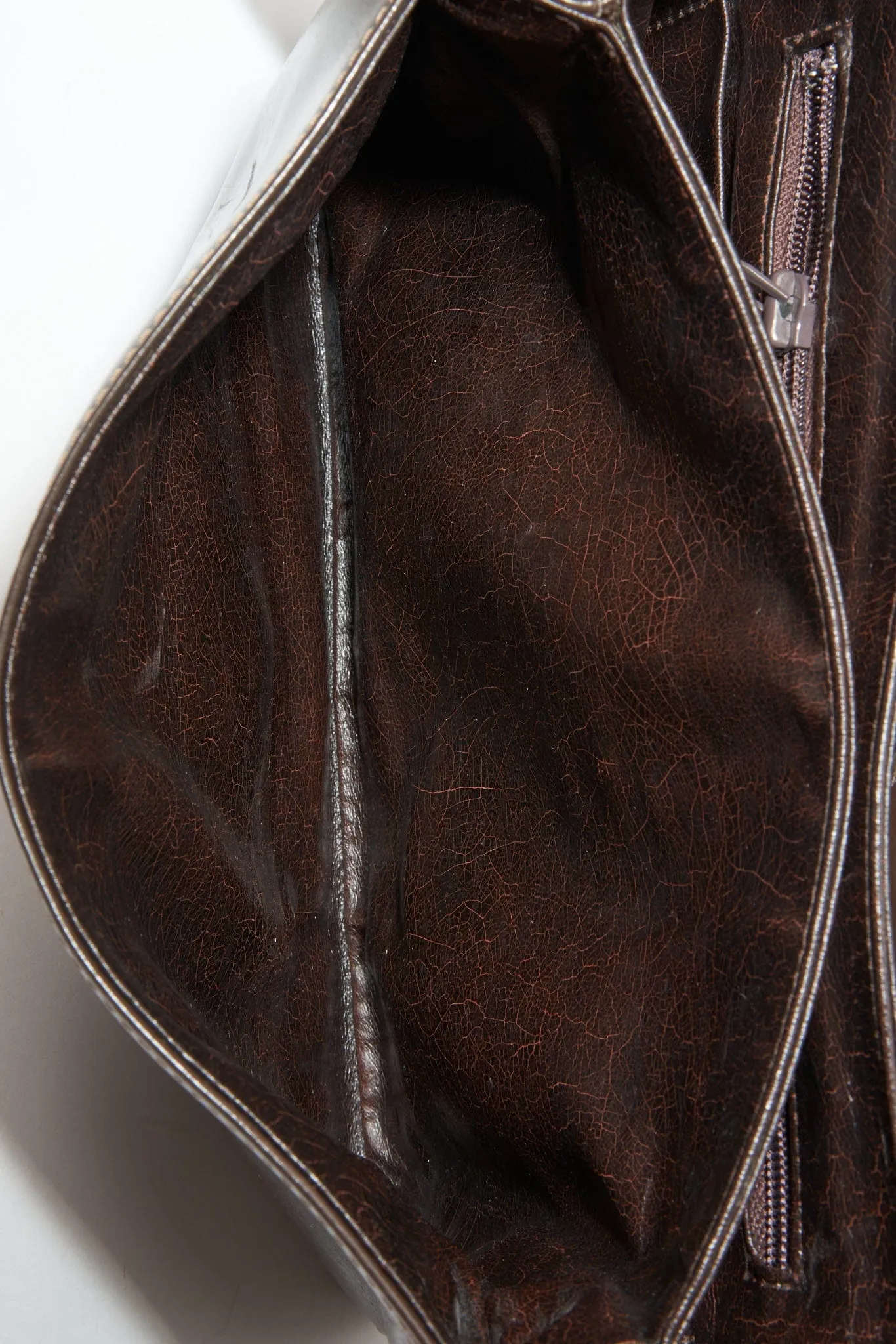 Vintage Loewe Brown Leather Crossbody