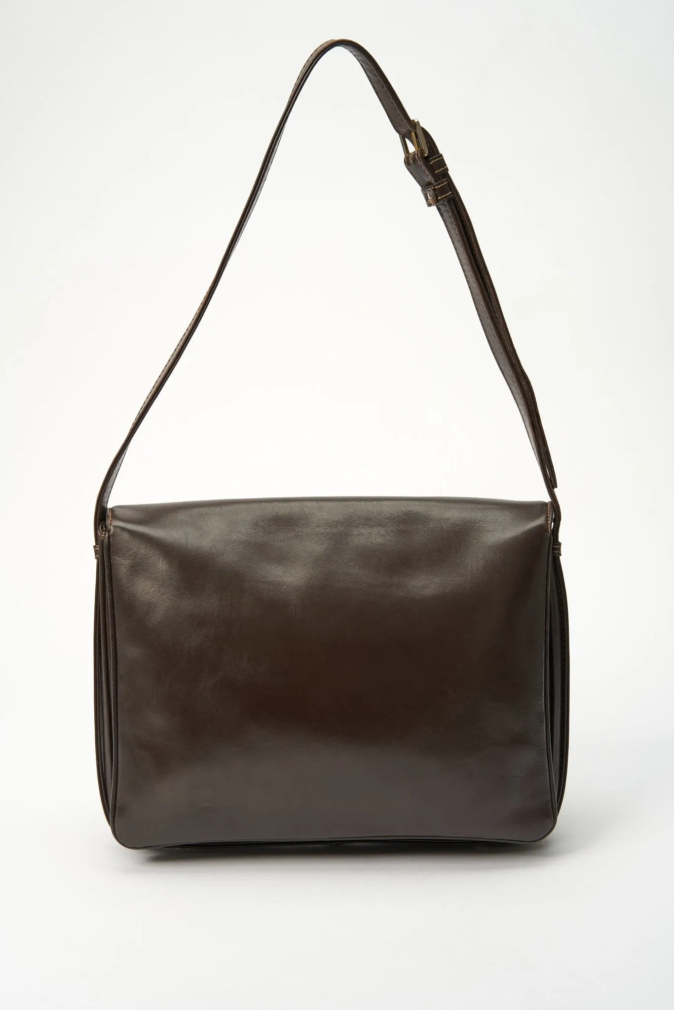 Vintage Loewe Brown Leather Crossbody