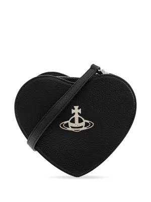 VIVIENNE WESTWOOD WOMEN Louise Heart Crossbody Bag Black