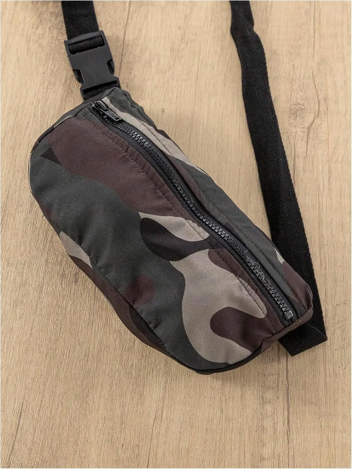 WDIRARA Boy's 3 Piece Outfits Camo Print Sweatsuit Crewneck Sweatshirt Cargo Sweatpants Set with Crossbody Bag