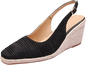 Wedge Sandals for Women 2024 Summer New Cap Toe Wedge Sandals Women Elegant Espadrilles High Heels Straw Fisherman Shoes