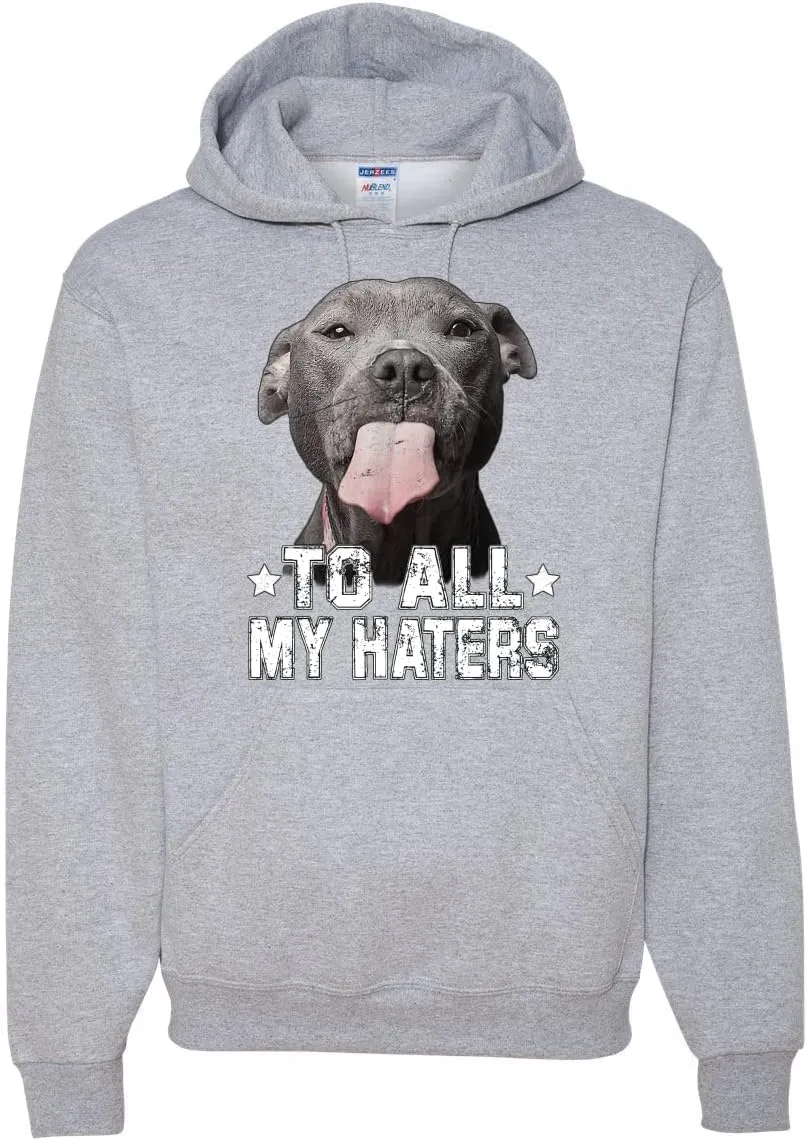Wild Bobby Pitbull to all the Haters Funny Animal Lover Unisex Graphic Hoodie Sweatshirt