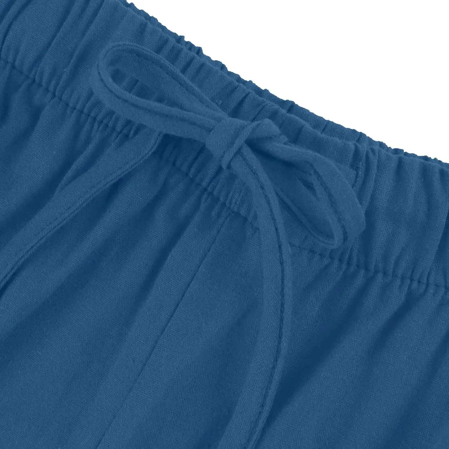 Women Pants Plus Size Straight Leg Fit Pants Dressy Summer Drawstring High Waisted Trousers with Pockets