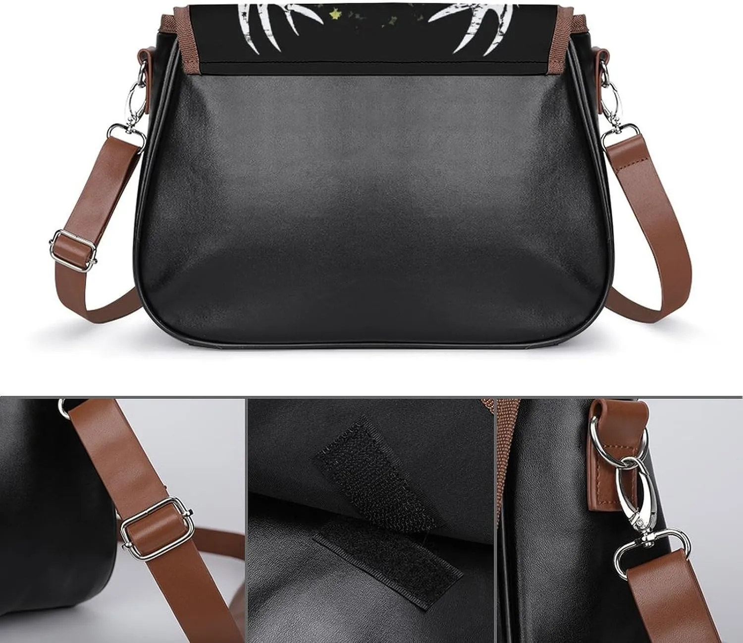 Womens Casual Crossbody Bag, Small PU Leather Shoulder Bag Travel Messenger Bags