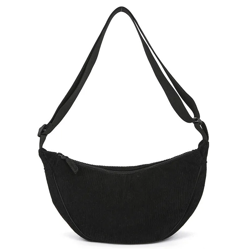 Women's Creative Dumpling Corduroy Hand Holding Crossbody Bags