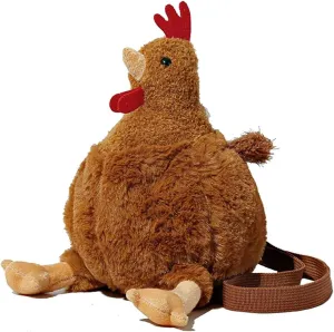 Women's Cute Chicken Handbag, Lovely Animal Style Purse Shoulder Bag for Women, Girls Crossbody Bag