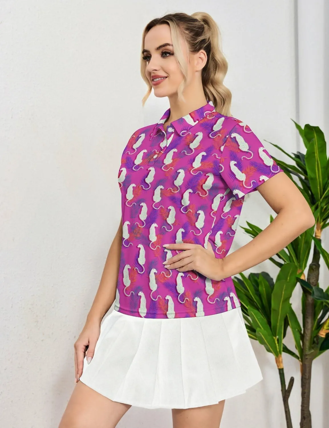 Women's Golf Shirts Dry Fit Moisture Wicking Polo Shirt Casual Short Sleeve Tennis Shirts