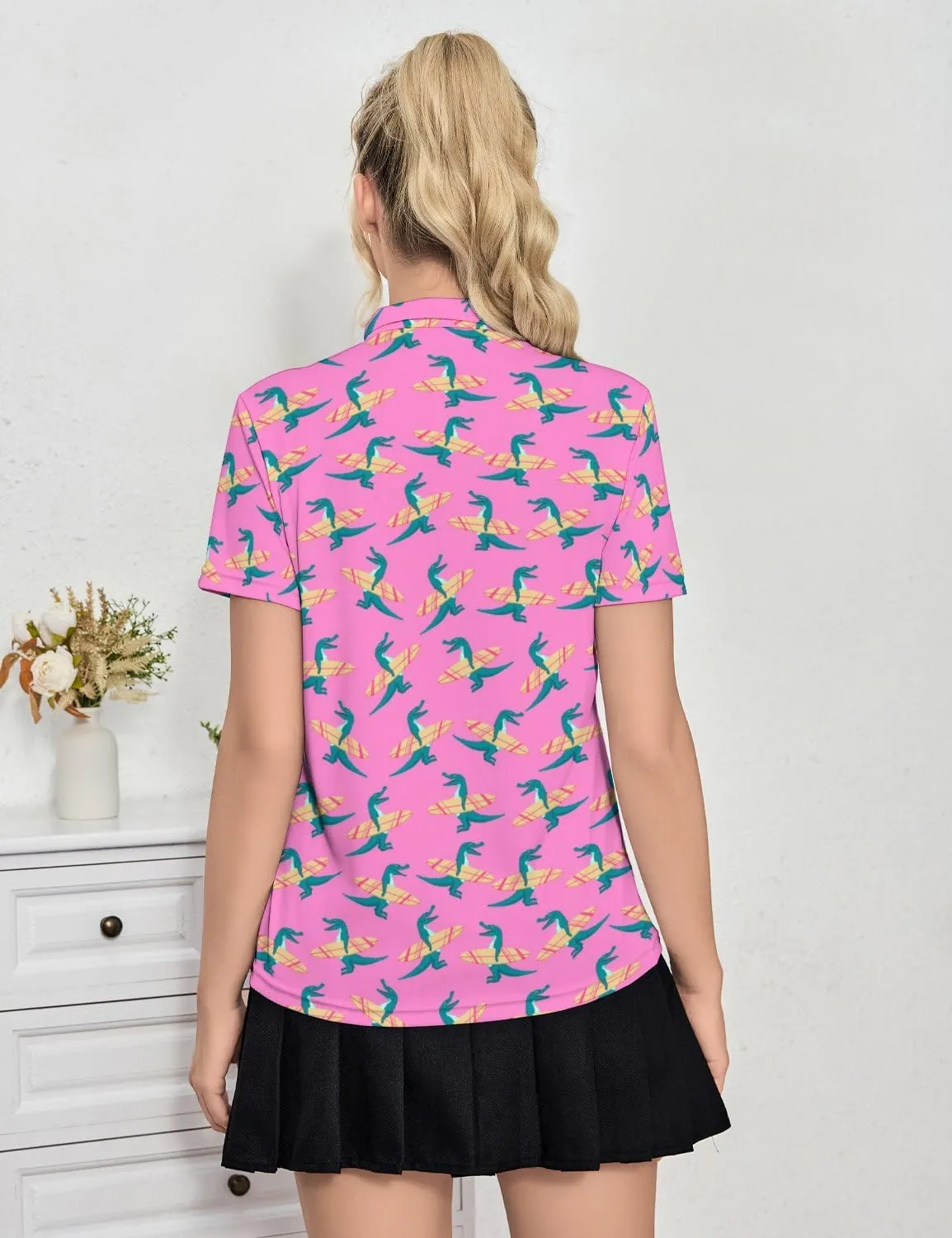 Women's Golf Shirts Dry Fit Moisture Wicking Polo Shirt Casual Short Sleeve Tennis Shirts
