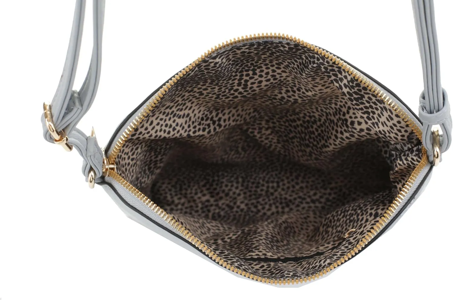 Women's Quilted Chevron Diamond Slim Multi Pocket Tassel Zipper Messenger Crossbody