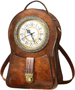 Women'S Real Working Clock Bag,Workable Clock Handbag Time Function Collection Shoulder Dropship Bag Women Bag Crossbody (A)