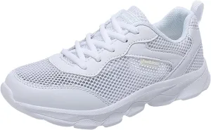 Women's Summer Fashion Mesh Perforated Breathable Sports Shoes Non Slip Casual Comfortable Classic Nylon Sneaker Womens