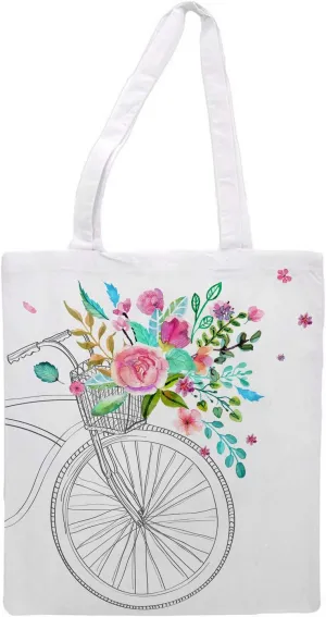 Women's tote bag/bicycle - Sports Gym Lunch Yoga Shopping Travel Bag Washable - 1.47X0.98 Ft