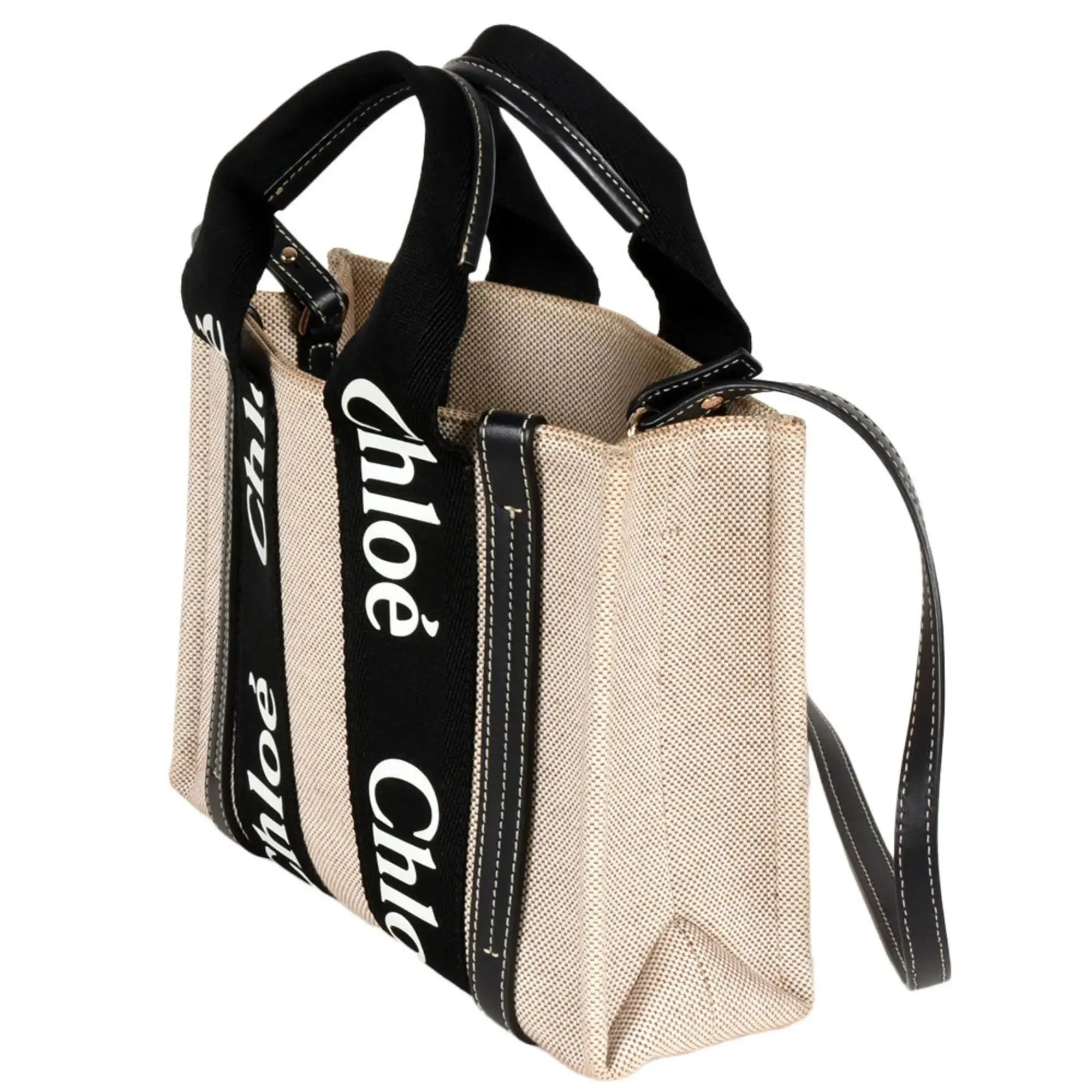 Woody Small Linen Tote