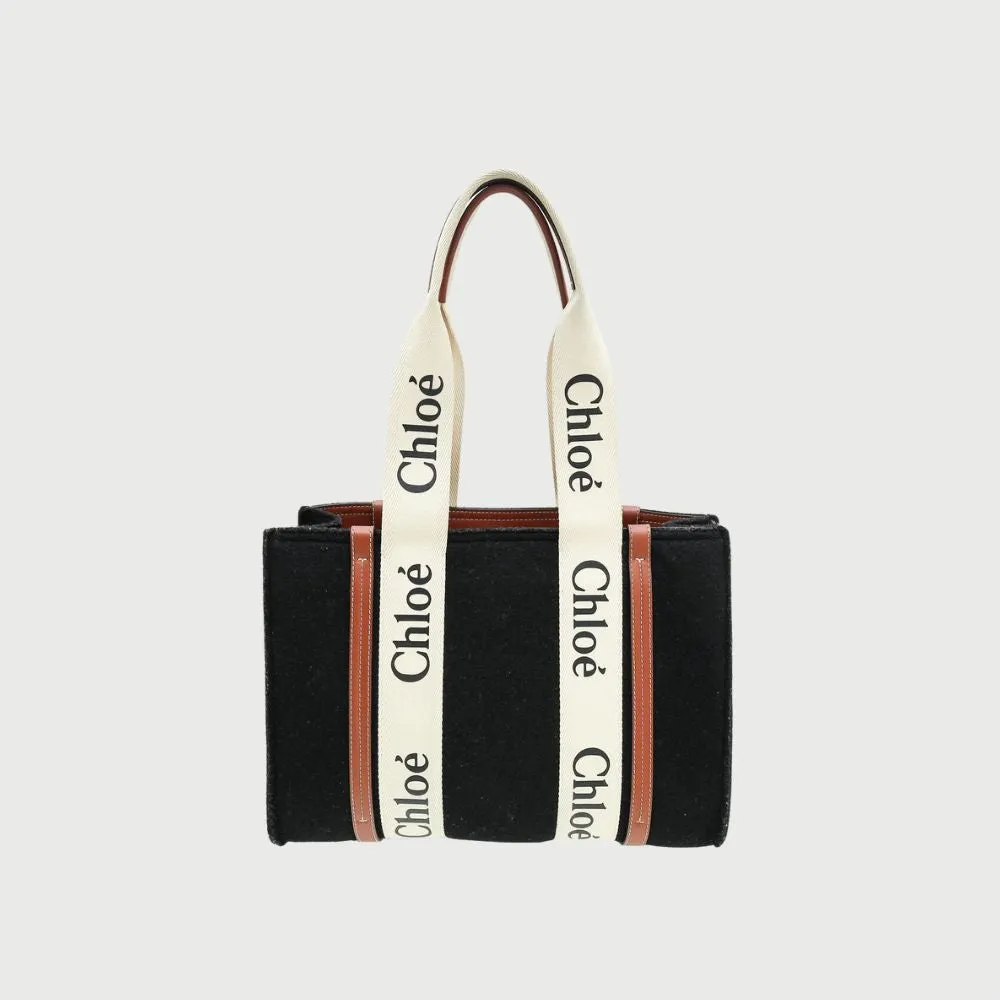 Woody Small Linen Tote