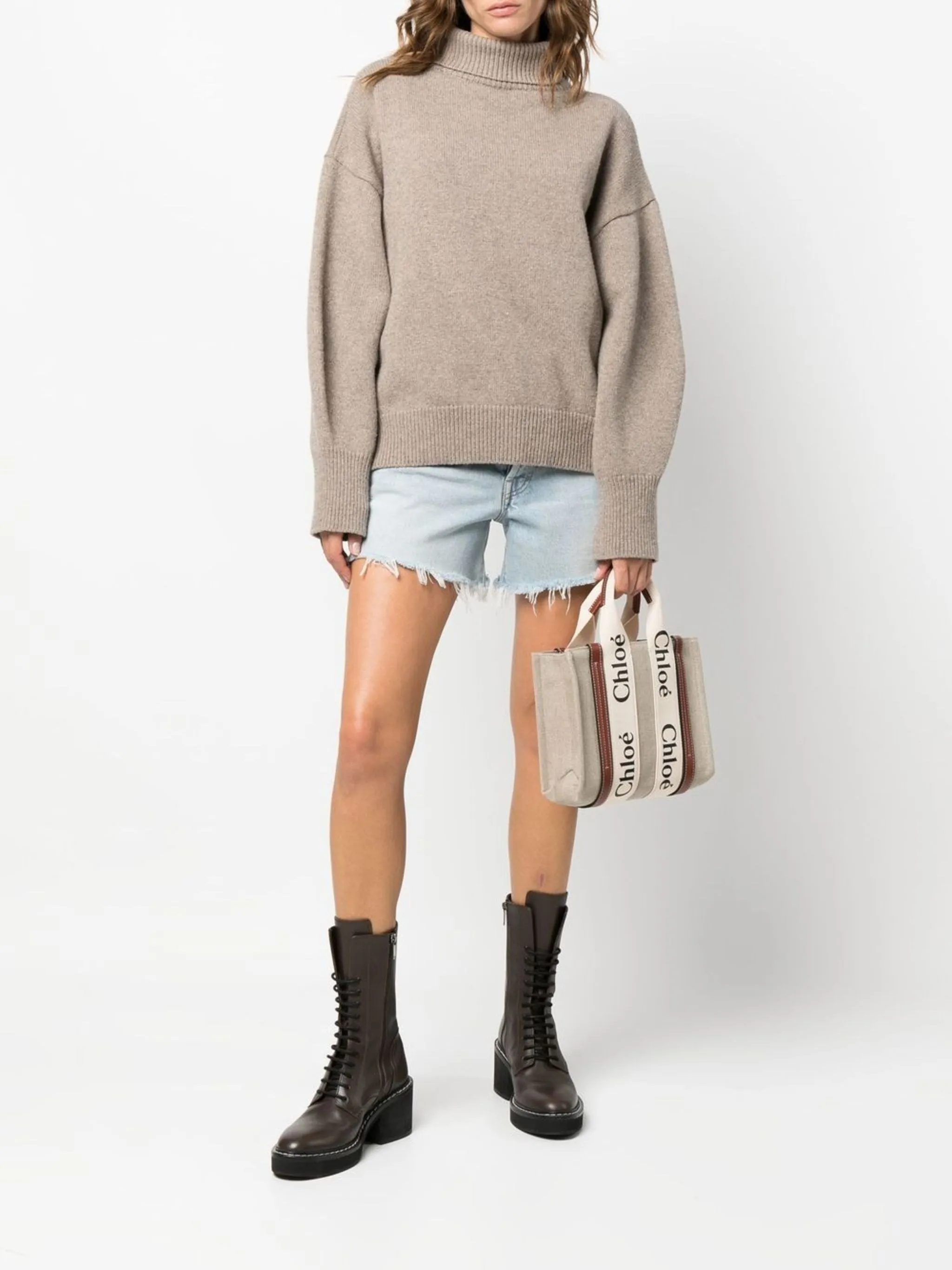 Woody Small Linen Tote