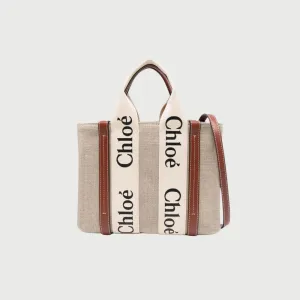 Woody Small Linen Tote