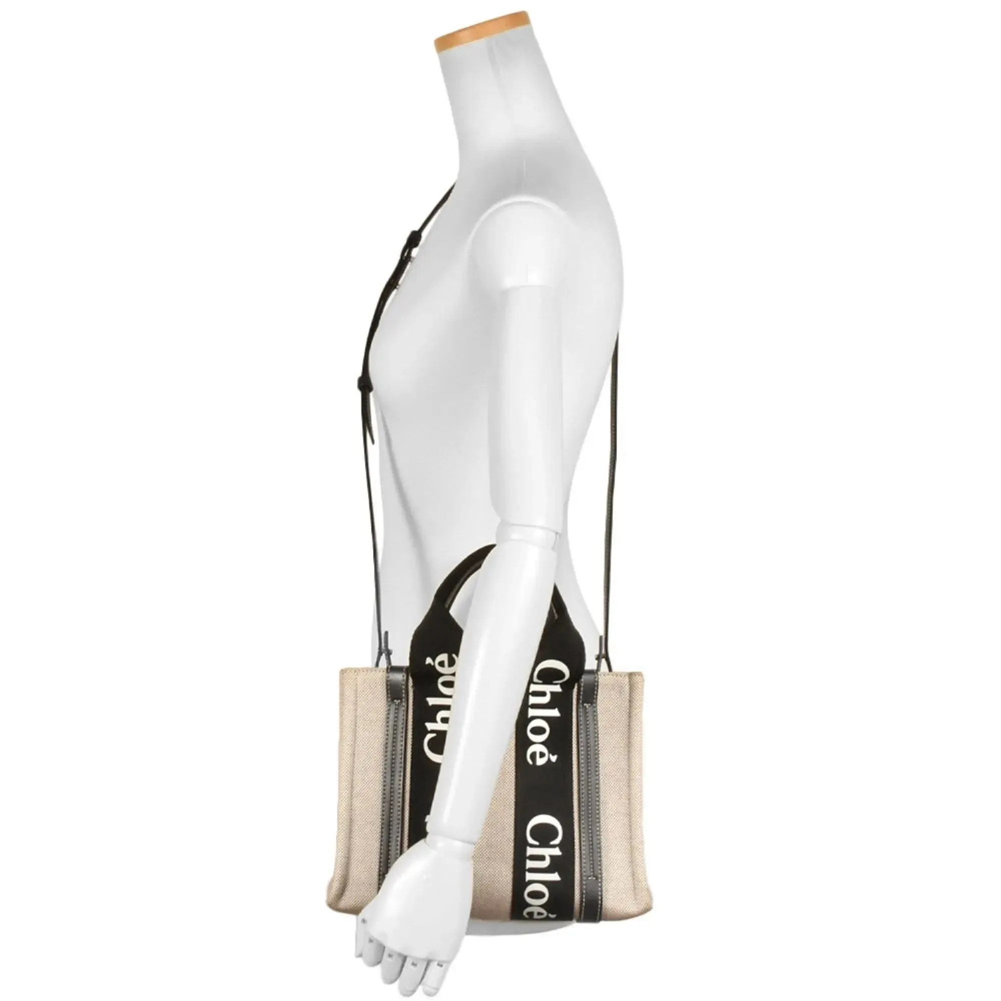 Woody Small Linen Tote