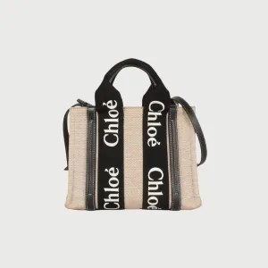 Woody Small Linen Tote