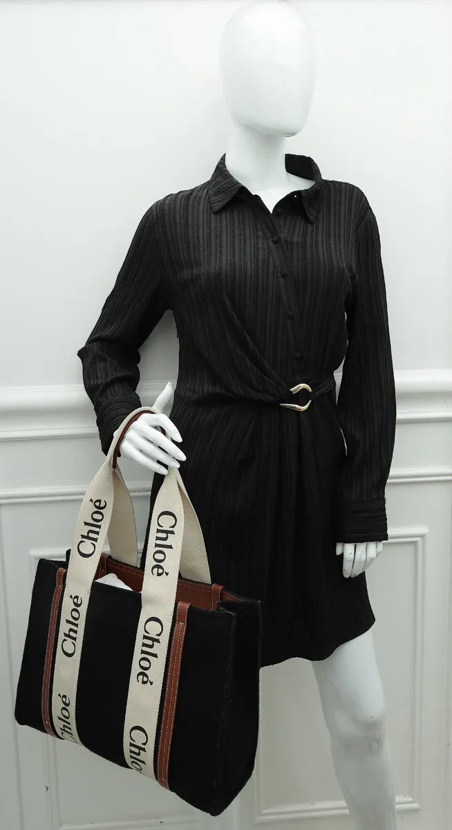 Woody Small Linen Tote