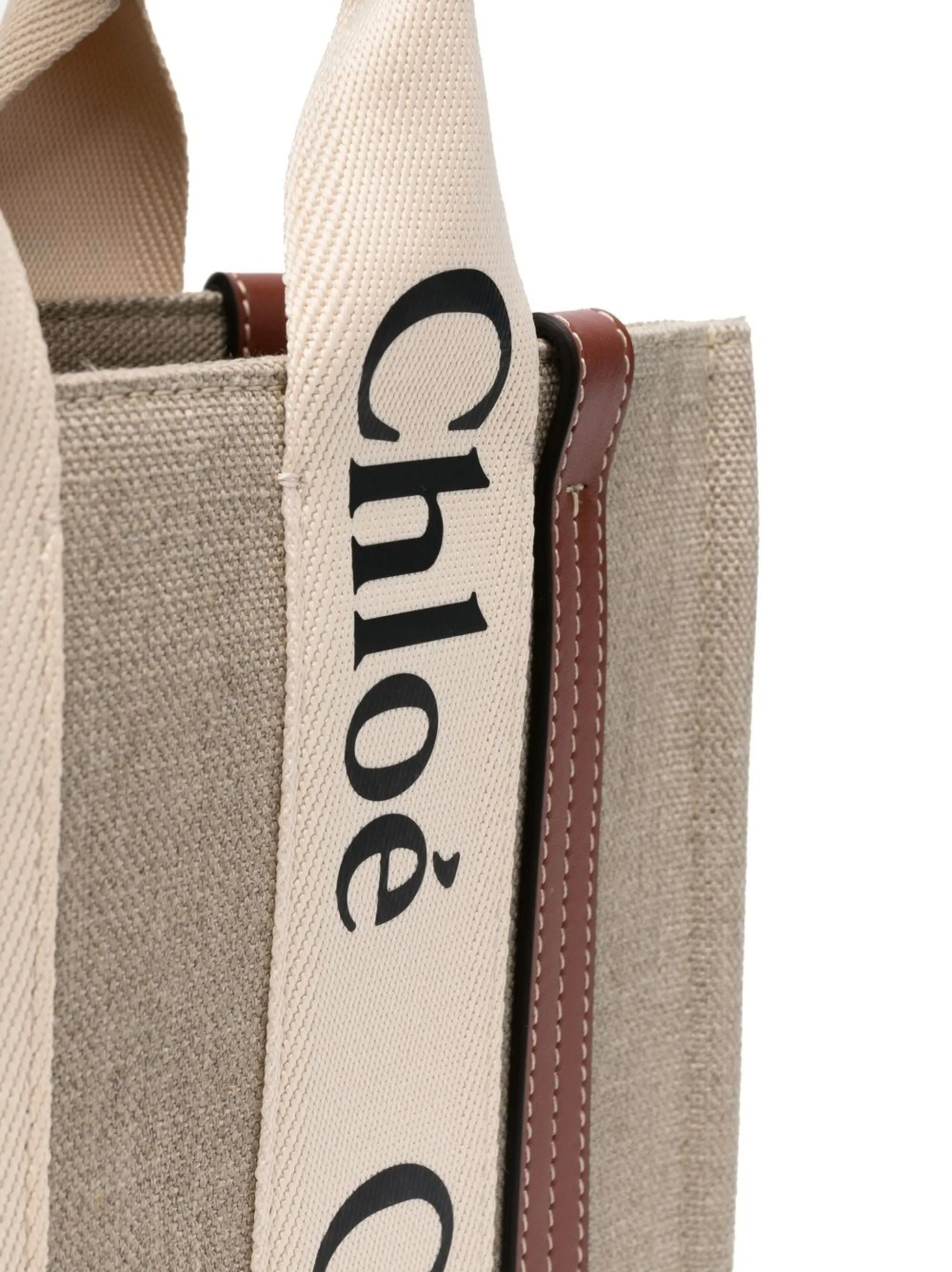 Woody Small Linen Tote