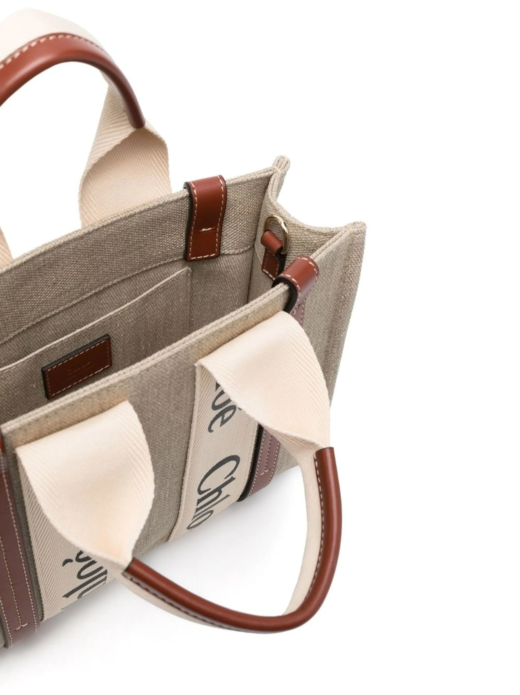 Woody Small Linen Tote
