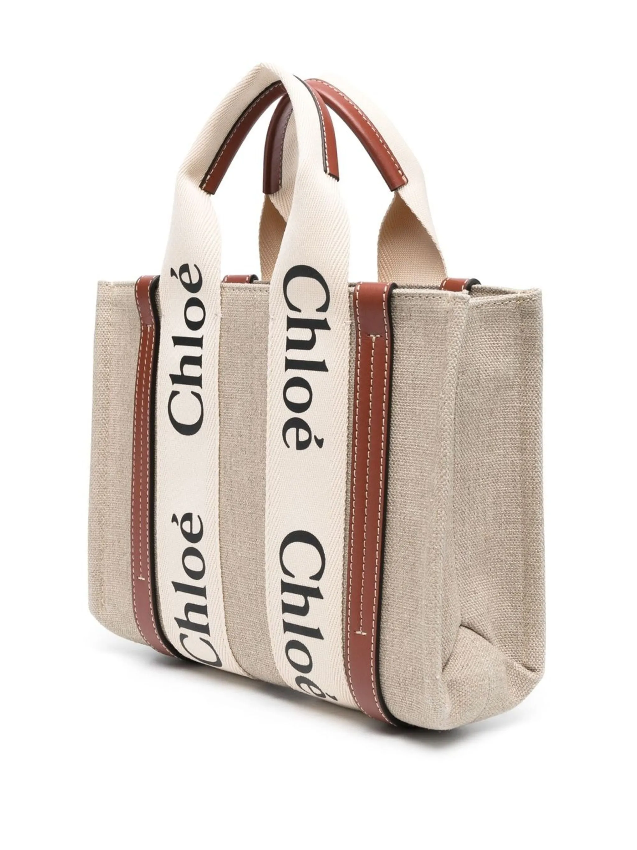 Woody Small Linen Tote