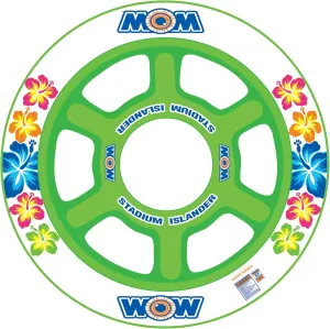 WOW World of Watersports Stadium Islander, HUGE Heavy Duty Floating Island with Mesh Seating and Backrest