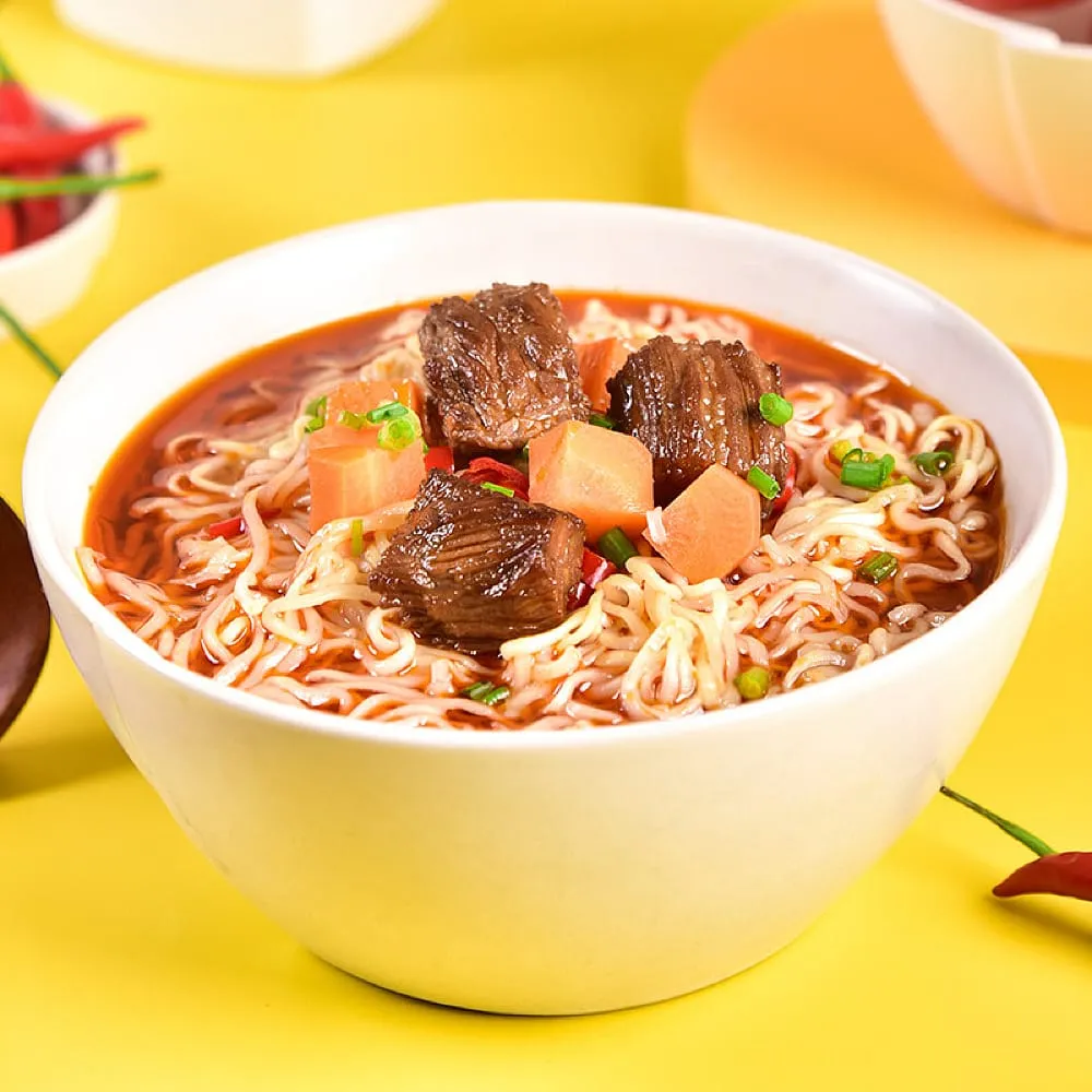 Wu Gu Dao Chang Non-Fried Hot and Sour Beef Instant Noodles - 107g x 5 Packs