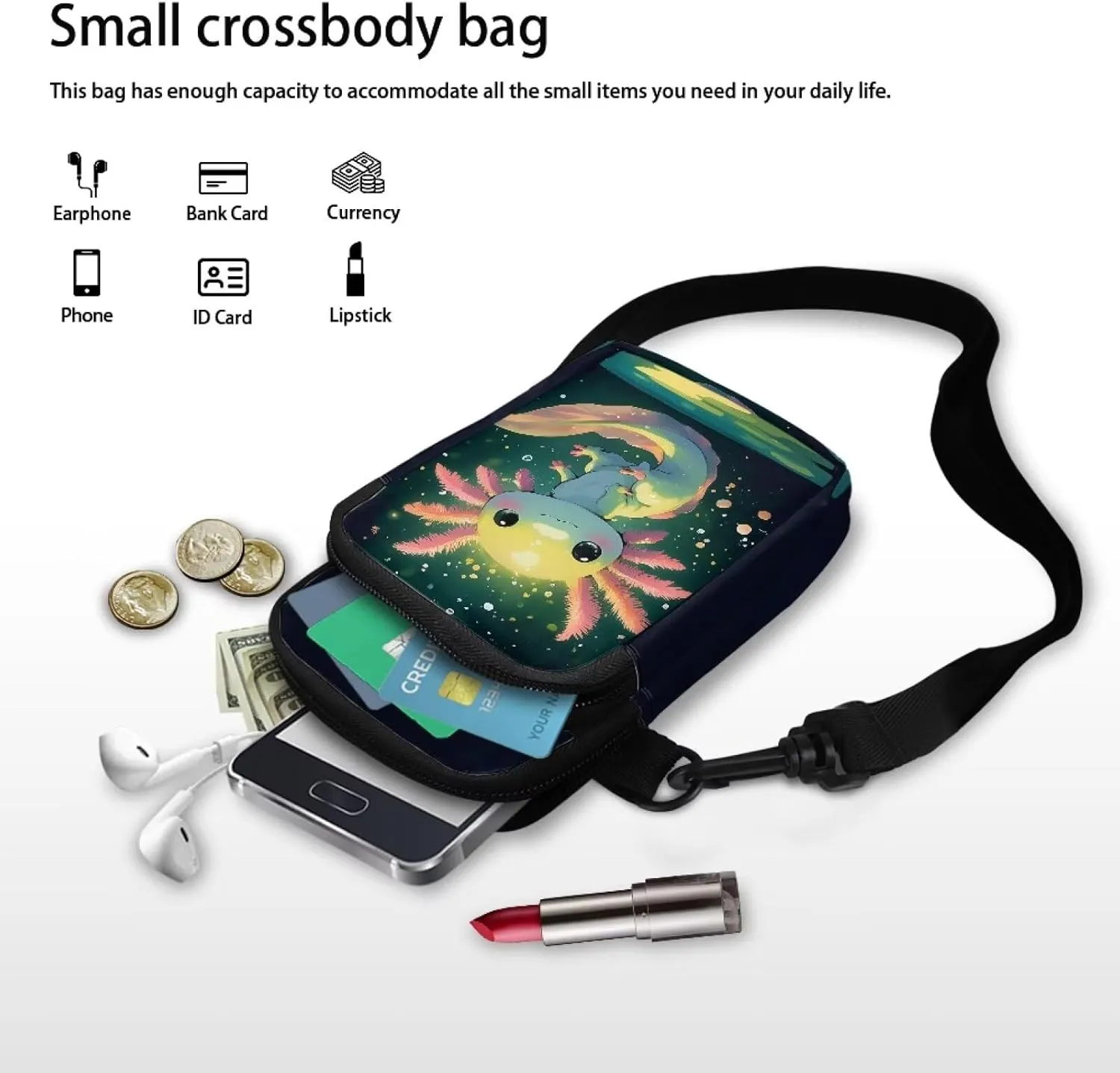 Xpyiqun Small Crossbody Bag Women Phone Purses Sling Shoulder Handbag Cross Body Pouch Wallet Bags
