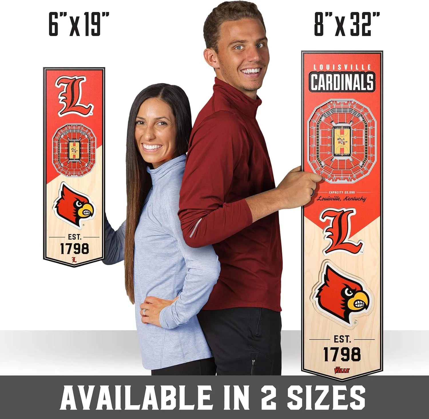 YouTheFan NCAA 3D StadiumView 8x32 Banner