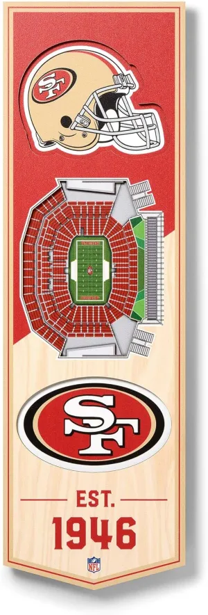 YouTheFan NFL 3D Stadium Banner - 6x19