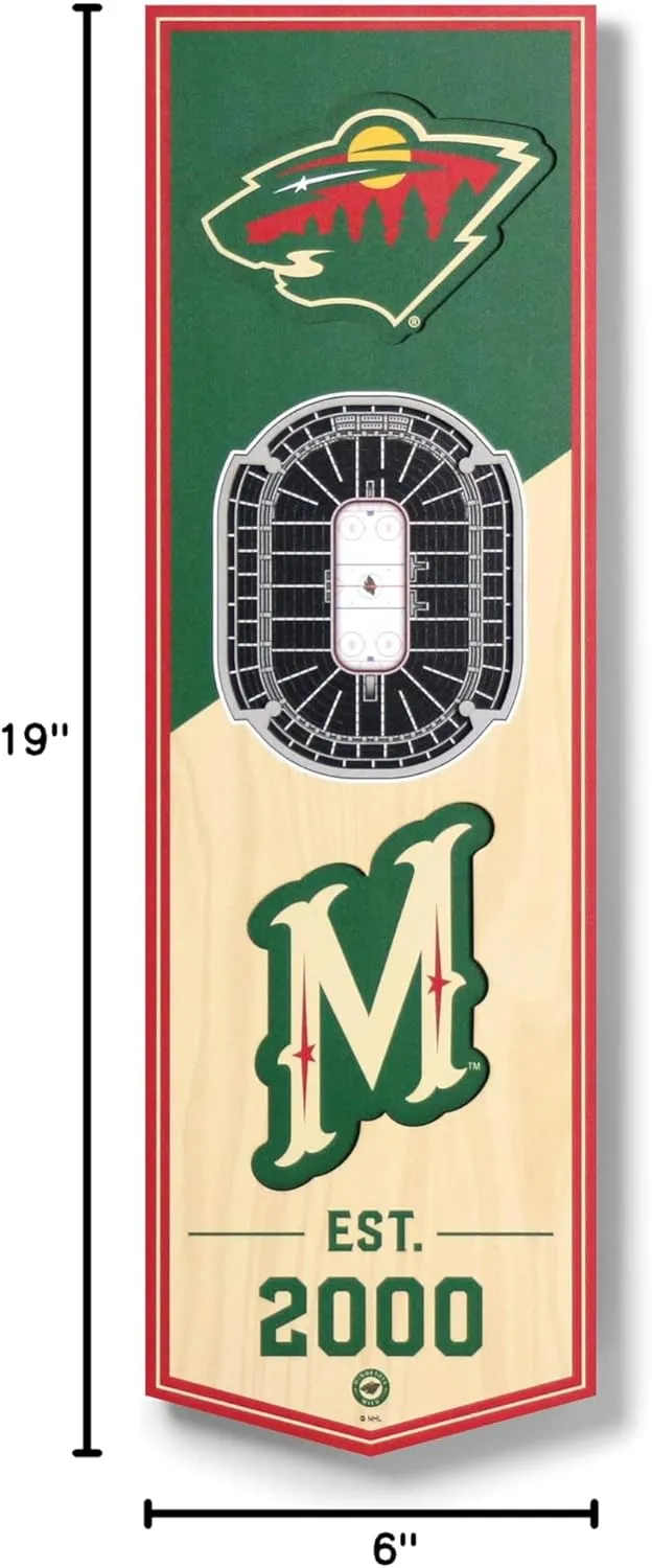YouTheFan NHL 3D Stadium 6x19 Banner