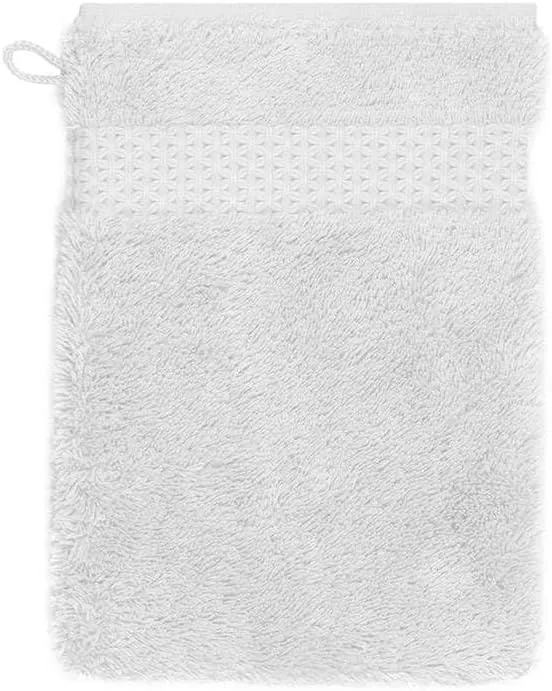 Yves Delorme Etoile Silver Bath Mitt | 100% Organic Cotton | Luxury Towel from Turkey