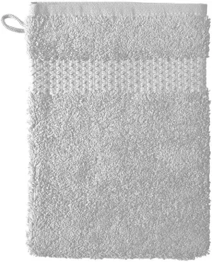 Yves Delorme Etoile Silver Bath Mitt | 100% Organic Cotton | Luxury Towel from Turkey