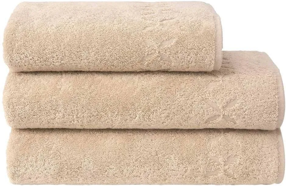 Yves Delorme Nature Galet Towels - Silky Soft Luxury Bath Linen - 100% Natural Organic Cotton - High Absorbency and Fast Drying