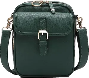 Zealburst Crossbody Leather Bag, Urvashi Crossbody Bag,Urvashi Vintage Double Layer Large Capacity Mini Cross Body Bags