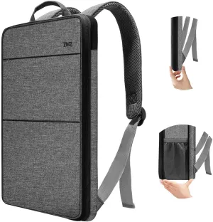 ZINZ Slim & Expandable Laptop Backpack Water Resistant Travel Backpack Compatible with MacBook Air/Pro 13-14 inch XPS 13 Surface 13.5" and Most 13-14 inch NoteBooks,G01BK01