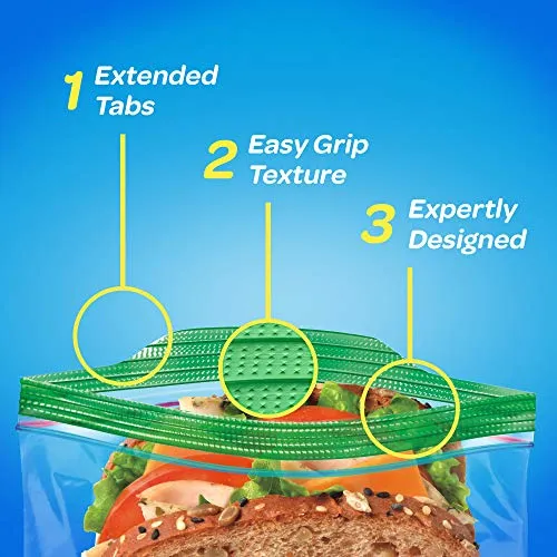 Ziploc Sandwich Bags, Xl, 3 Pack, 30 Ct