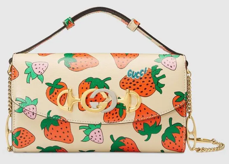 Zumi Strawberry Print Mini Bag