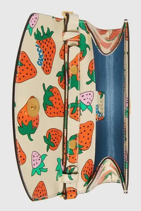 Zumi Strawberry Print Mini Bag