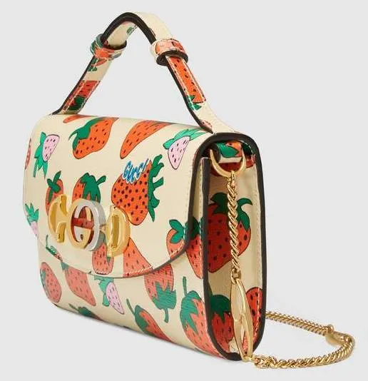 Zumi Strawberry Print Mini Bag