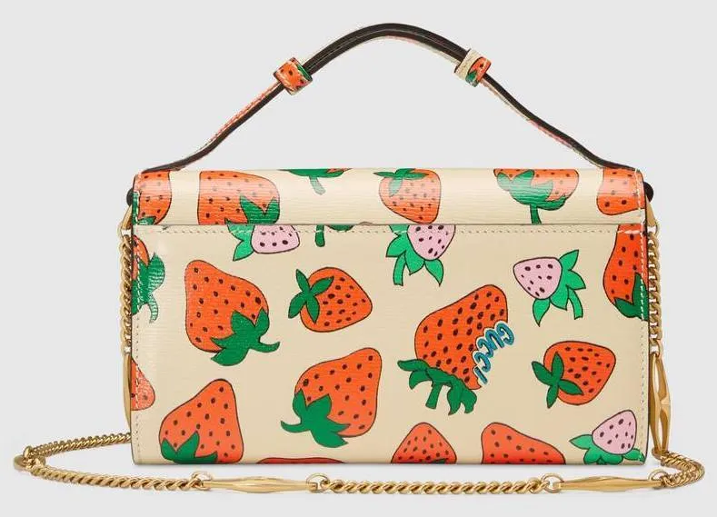 Zumi Strawberry Print Mini Bag